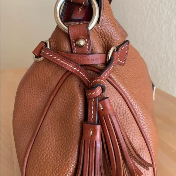 Dooney & Bourke Brown Leather Handbag - Picture 4 of 10